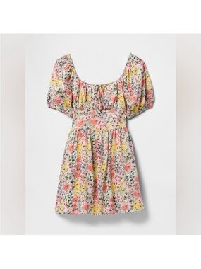 NWT GAP Women’s Puff-Sleeve Floral Mini Summer Dress